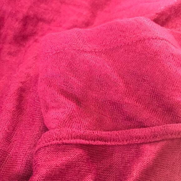 Bobeau Ella Flutter Sleeve Scoop Mulberry Shirt Medium blouse top short sleeve - Picture 5 of 7